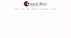 Desktop Screenshot of landersmusic.com