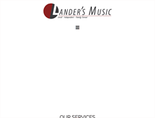 Tablet Screenshot of landersmusic.com